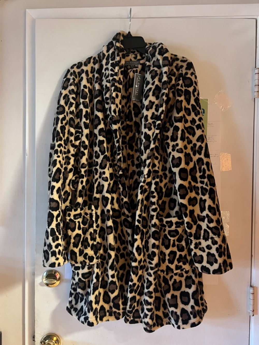 Leopard Print PJ salvage robe - Cozy Animal Print